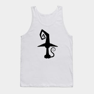 Halloween Witch Cat Tank Top